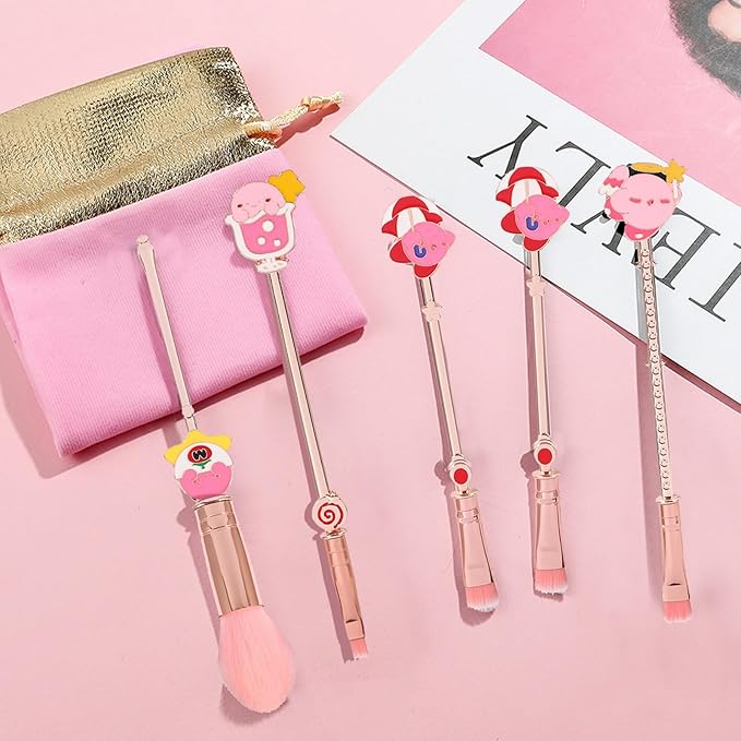 Cute Anime Pink Brush Set